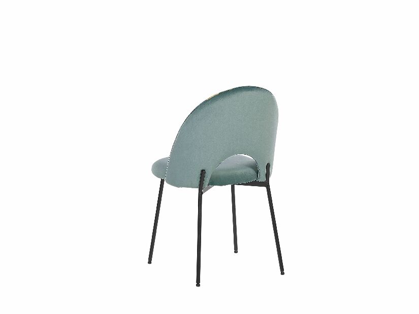 Set 2 buc. scaune pentru sufragerie CAVEL (stofă) (verde)