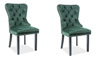 Set 2buc. scaune de sufragerie Aurore Velvet (verde) *vânzare stoc