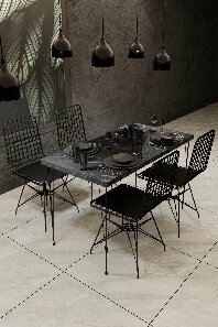 Set mobilier sufragerie Gigi (negru) *resigilat