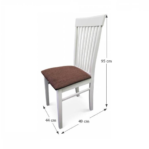 Set 2buc scaune sufragerie Astre (alb + maro) *vânzare