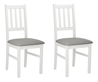 Set 2buc. scaune sufragerie Dalem IV (alb + gri închis)*resigilat