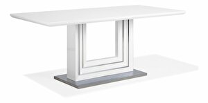 Masă de sufragerie KLAONE 180 x 90 cm (MDF) (alb) (pentru 8 persoane)