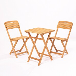 Set masă scaune de grădină (3 buc) Mackenzie (maro)