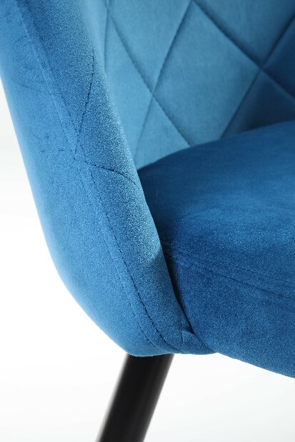 Scaun de sufragerie Senuri (albastru închis) (4buc)