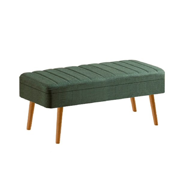Masă de sufragerie extensibilă cu 2 scaune și 2 bănci Vlasta (pin antlantic + verde)