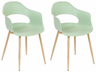 Set 2 buc scaune de sufragerie Unika (verde) 