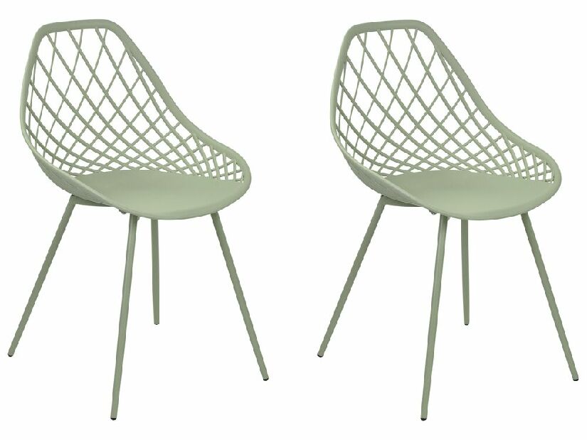 Set 2 buc scaune de sufragerie Canza (verde)