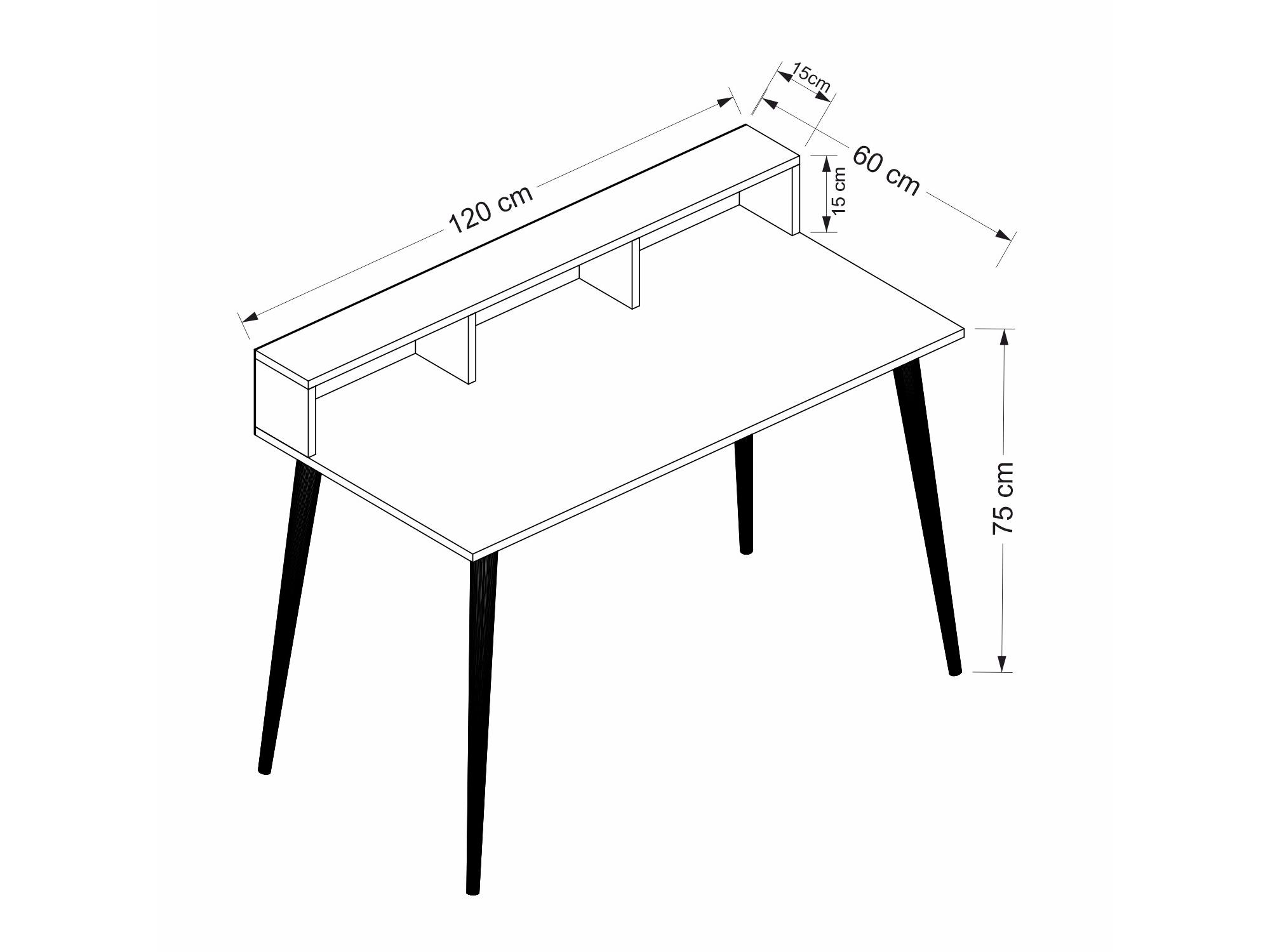 Masă PC Ronasotta 2 (Nuc + Lemn)