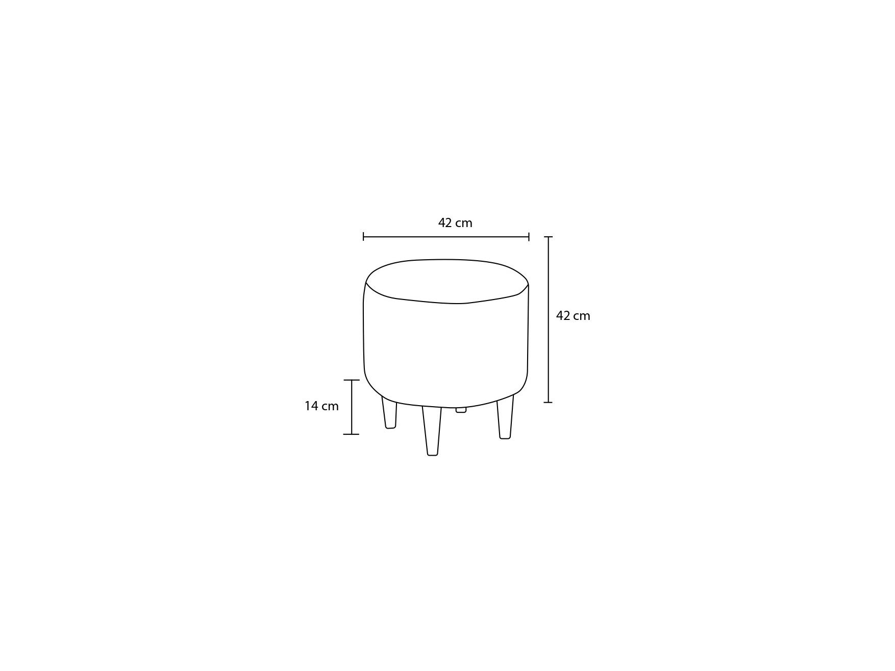 Taburete Finduset 1 (antracit + Auriu + Nuc)