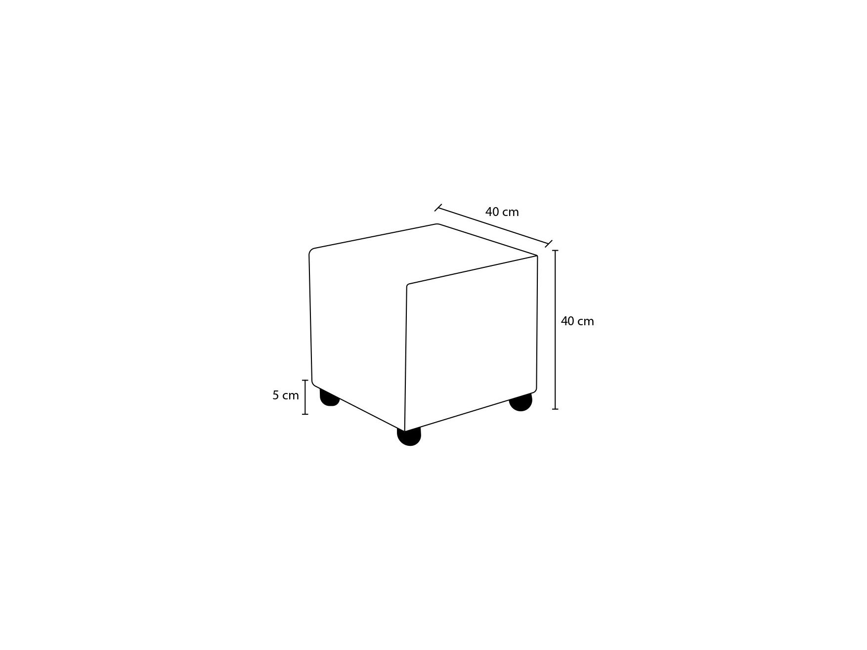 Taburete Rantaleno (antracit)