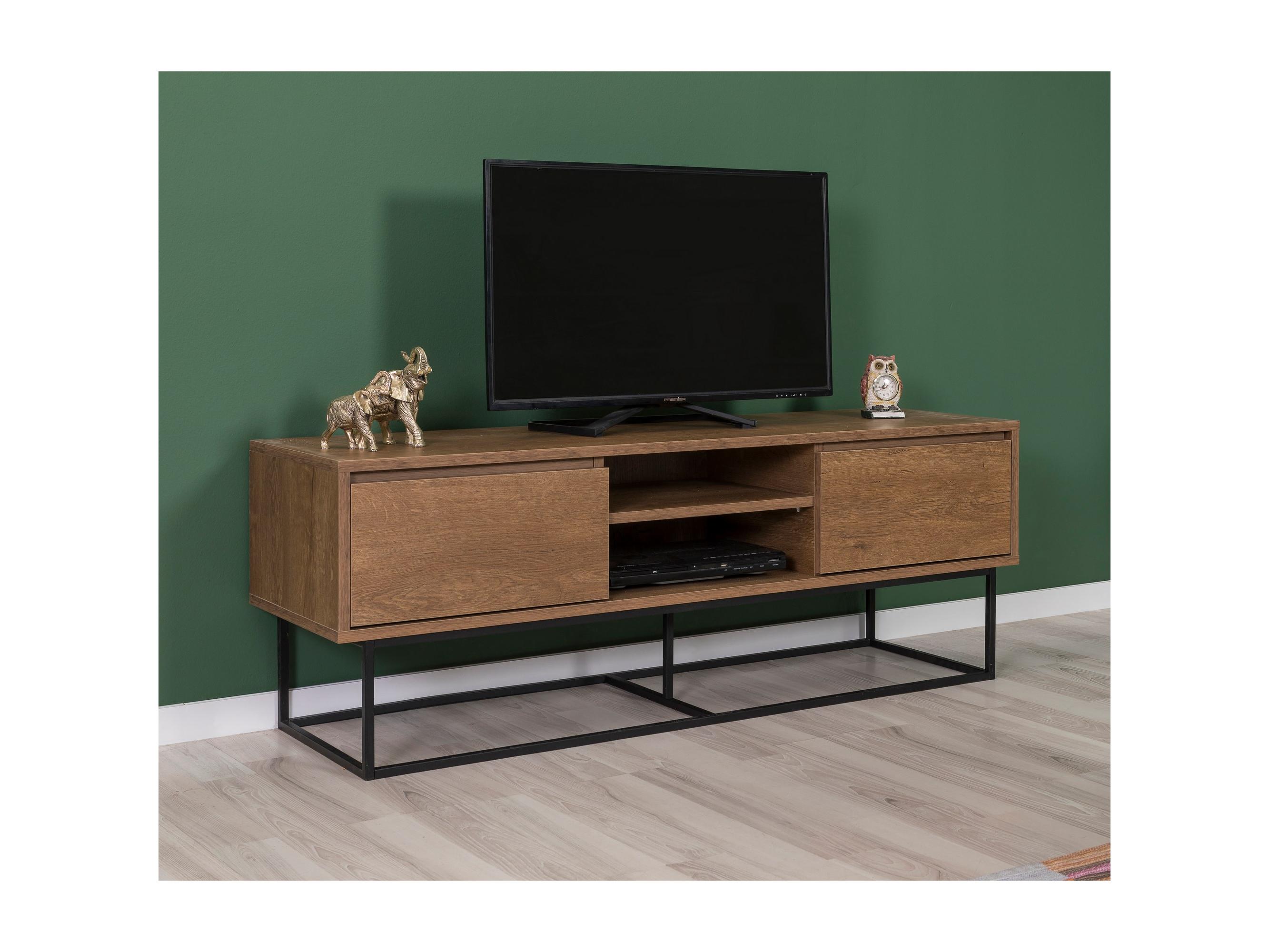 Set mobilier living Laxusona 4 (Nuc + negru)