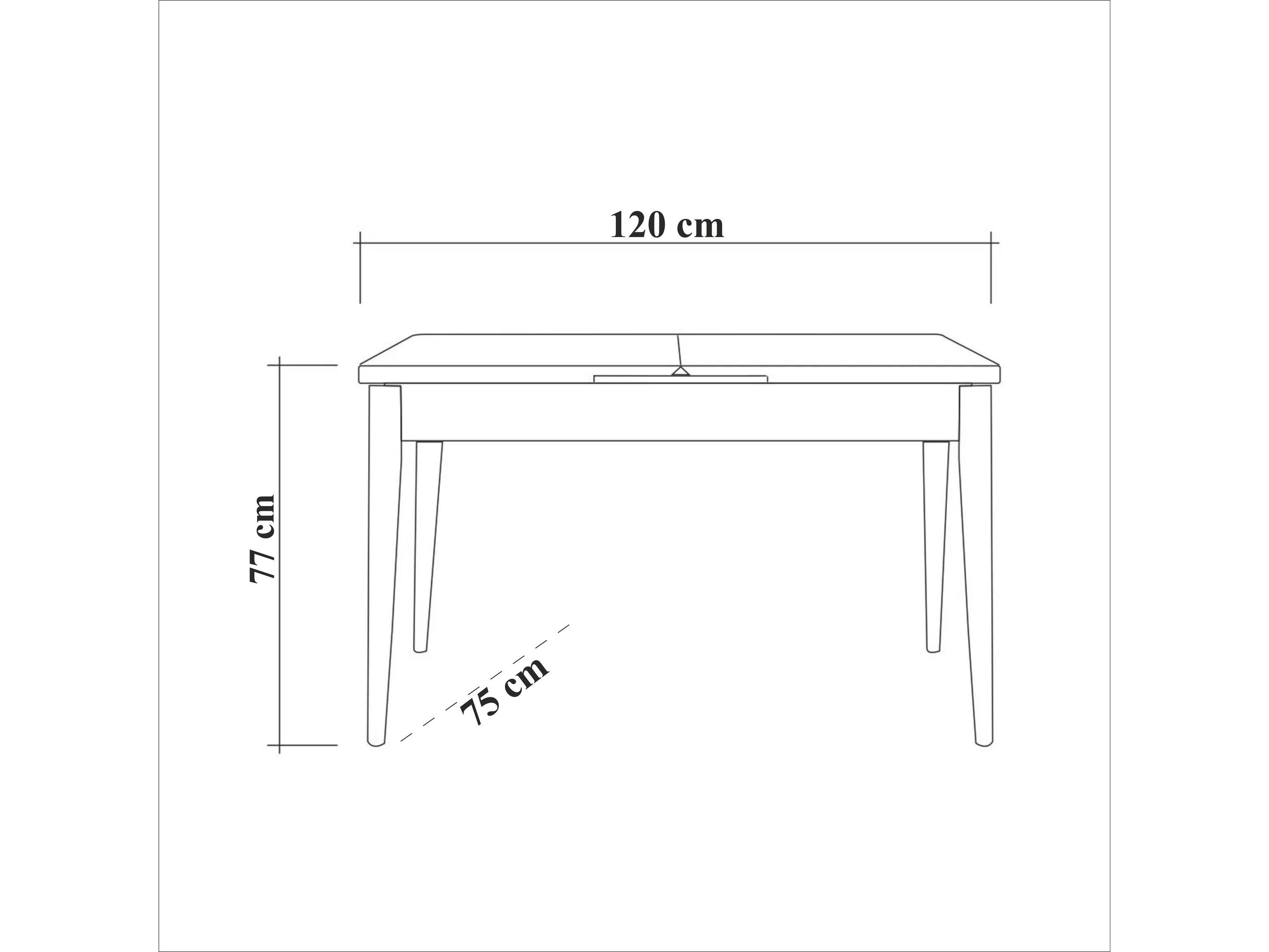 Set masă scaune Senteago (pentru persoane) (Pin atlantic + alb + Verde)