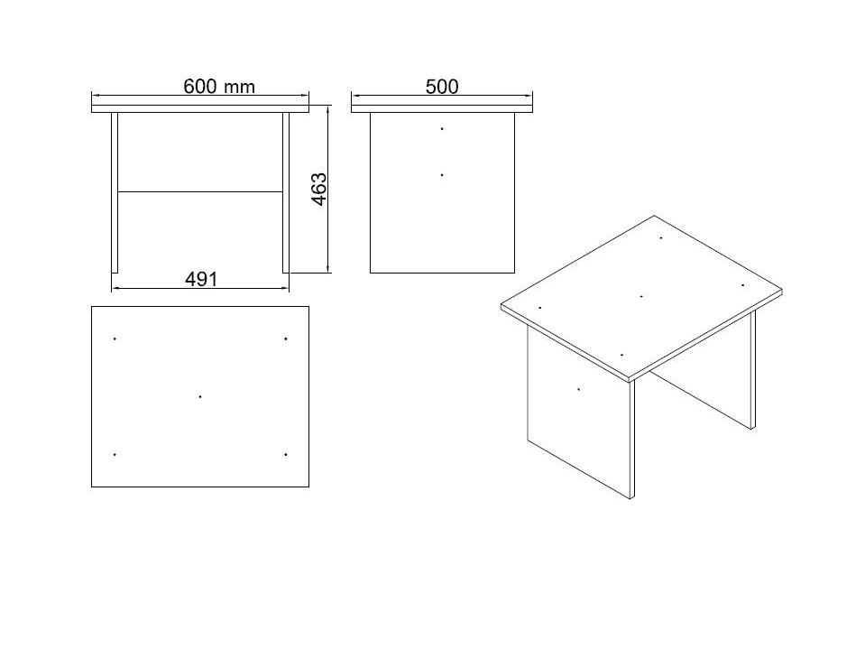 Set mobilier birou Volgenzo 12 (alb)