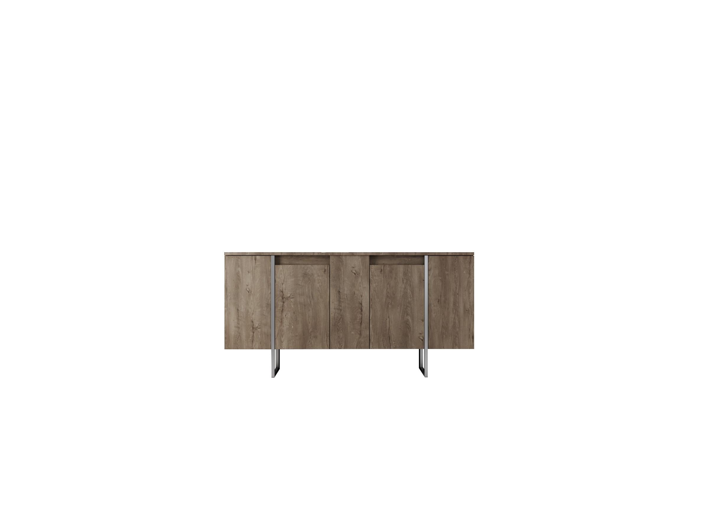 Mobilier living Luna set (Nuc + Argintiu) 