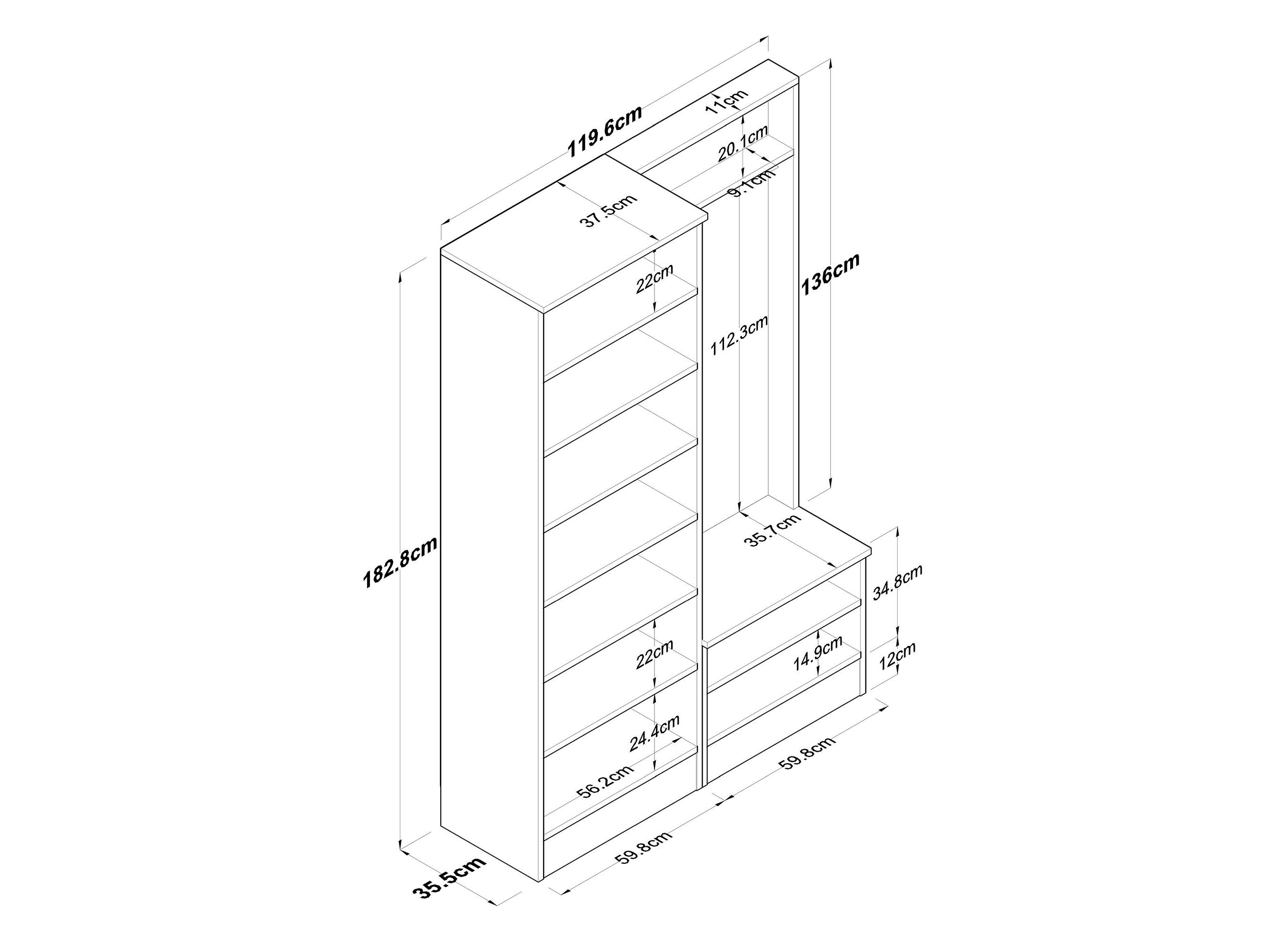 Panou hol Petunia M11 (Nuc + Alb) 