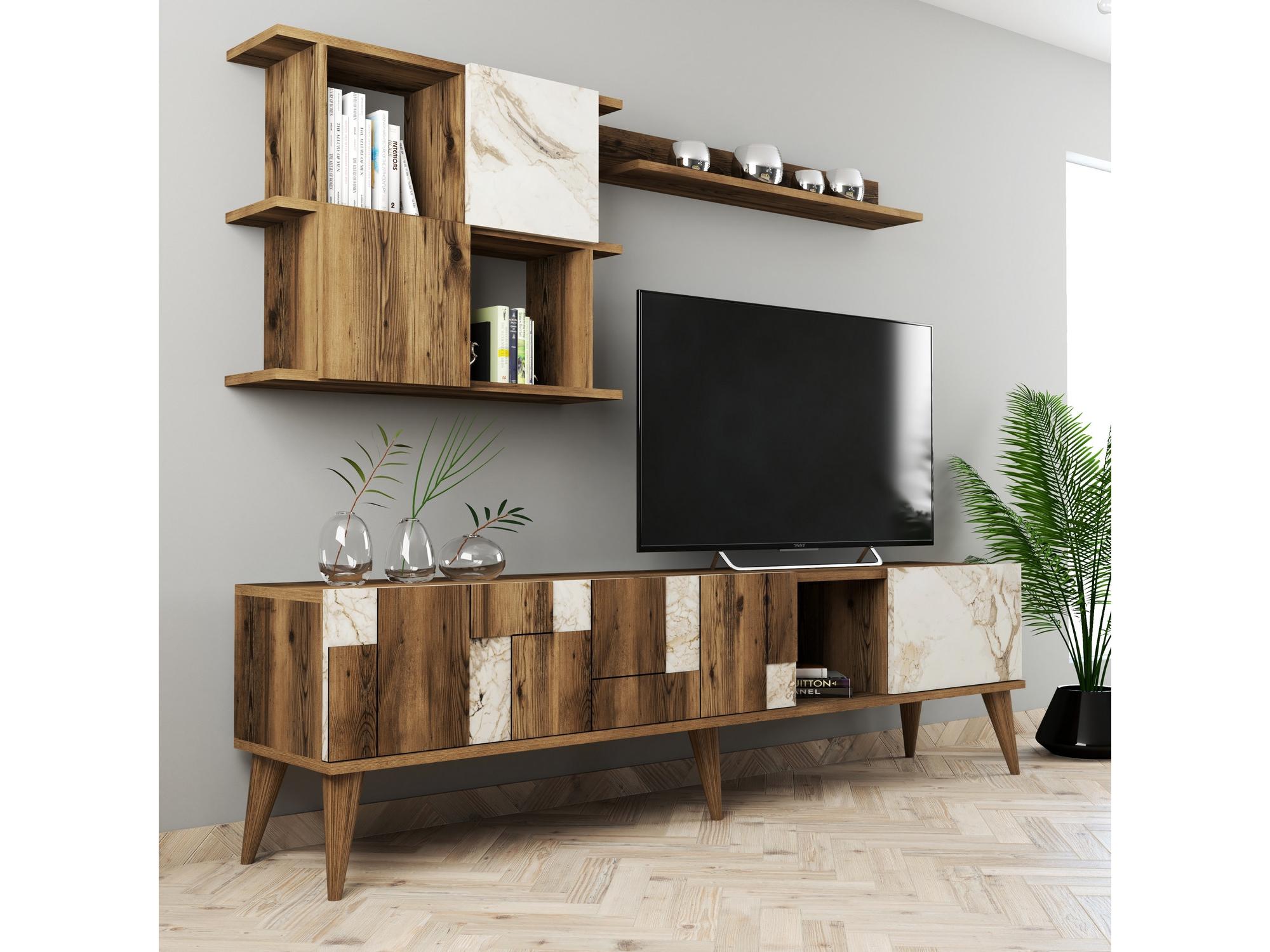 Mobilier living Madre (Alb + Nuc)