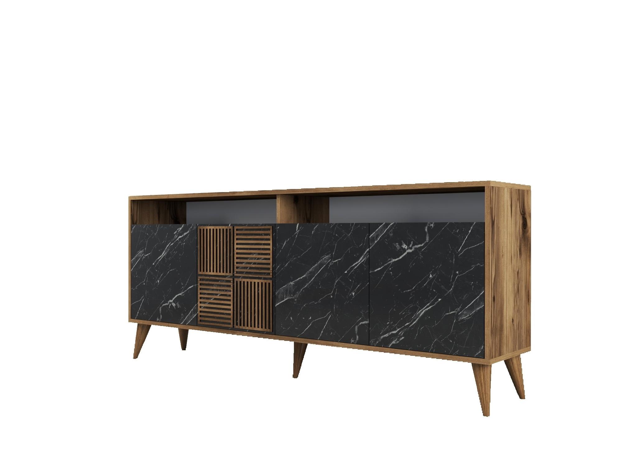 Mobilier living Milhouse (Nuc + Negru)