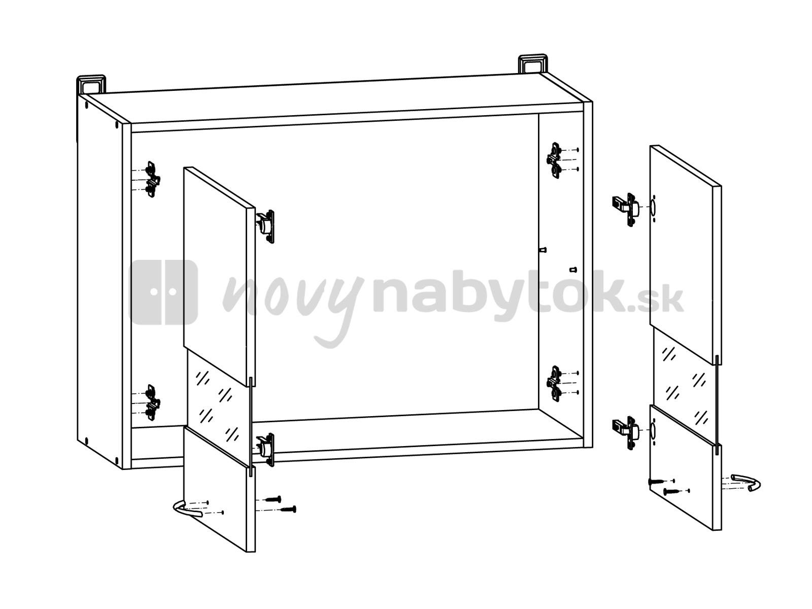 Dulap superior de bucătărie Junona line G2W/80/57 (stejar sonoma)