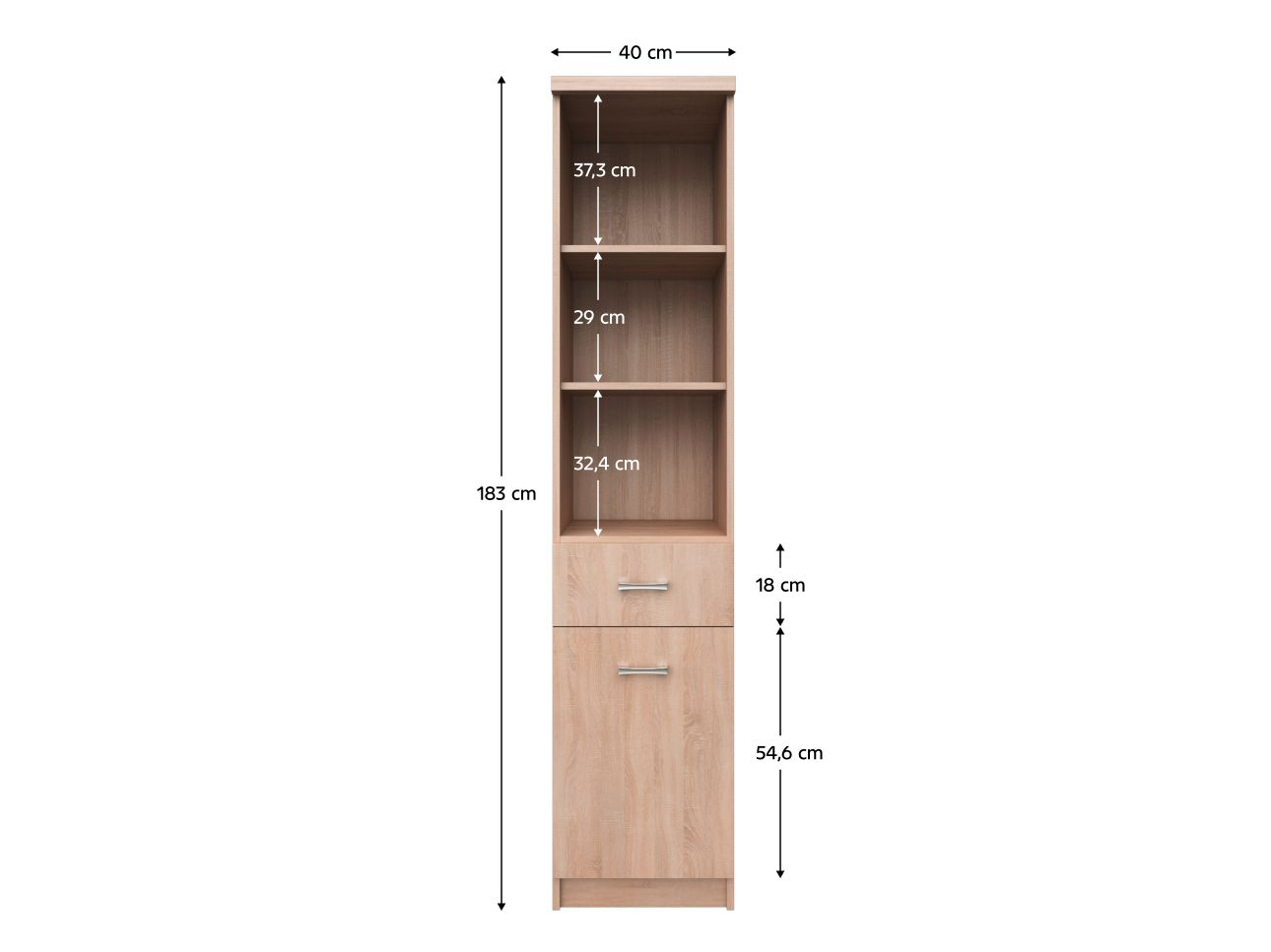 Raft Topta Typ 33 1D1S (Stejar sonoma)