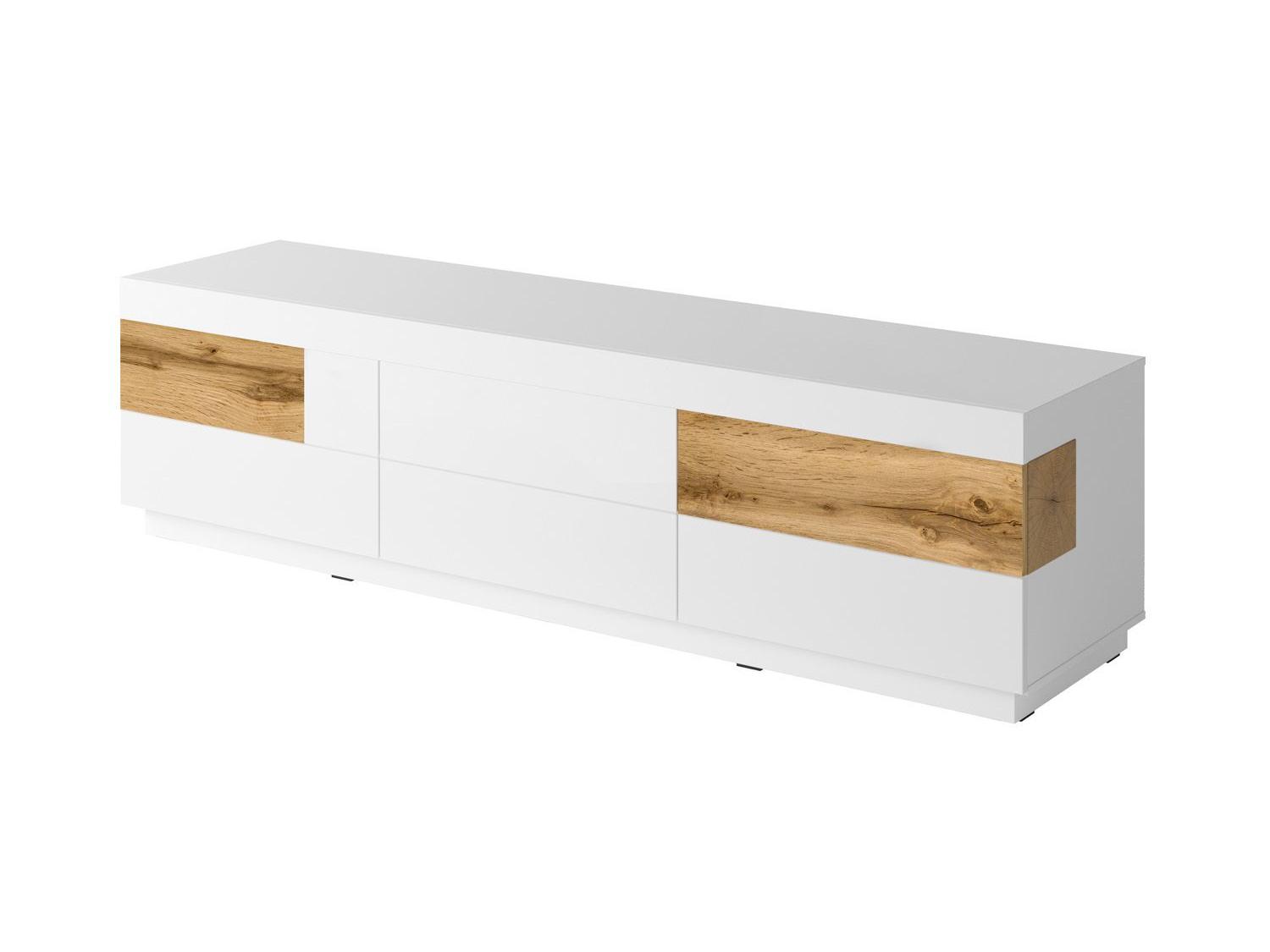 Mobilier living Stacey Typ 15 (stejar + alb lucios)