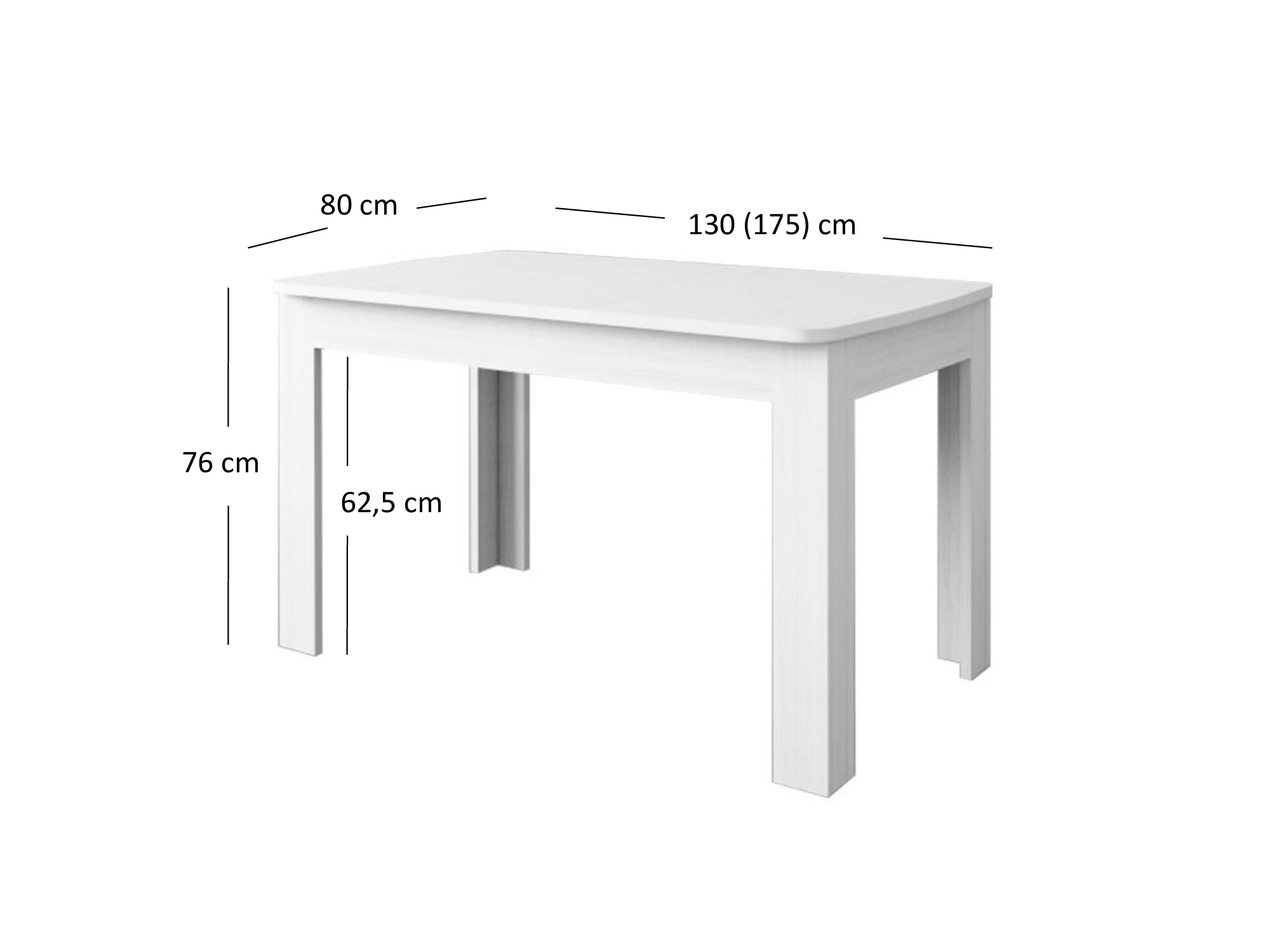 Masă de sufragerie extensibilă 130-175 cm