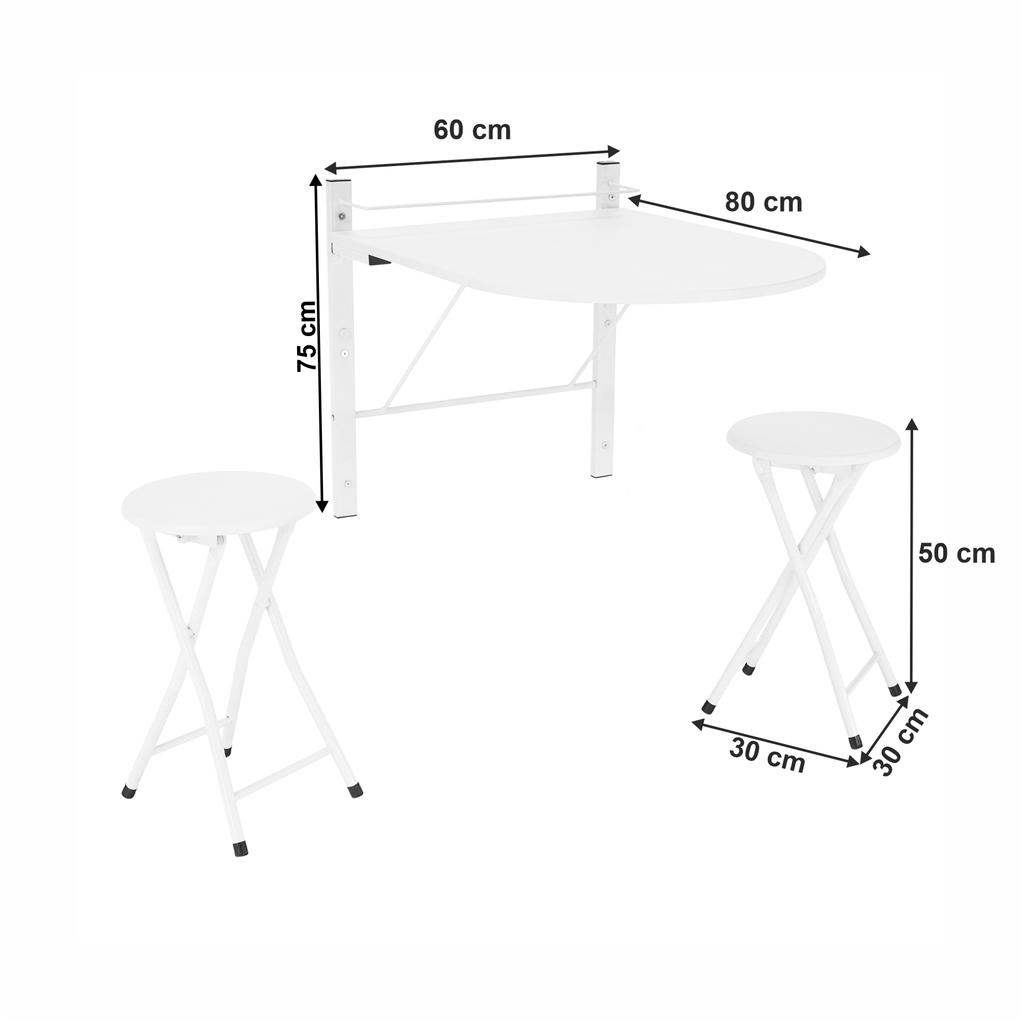 Set masă scaune pentru sufragerie Abelus (pentru 2 persoane)