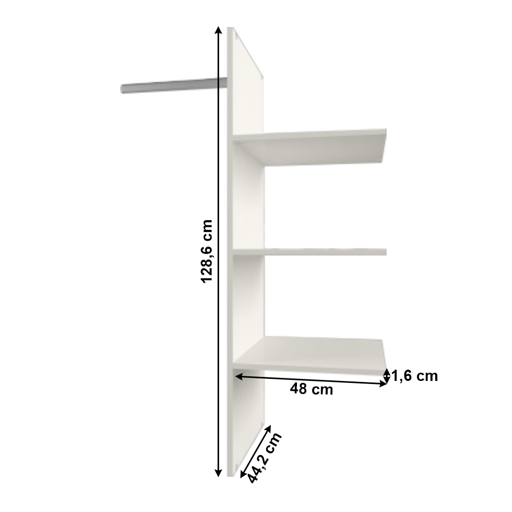 Rafturi suplimentare pentru dulap Tanya (woodline crem)