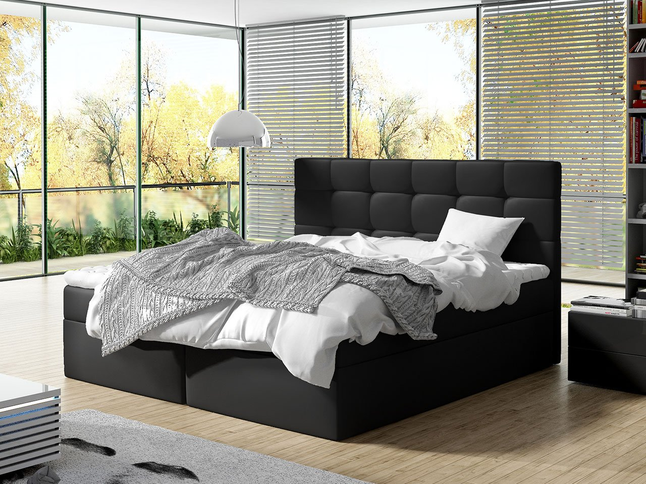 Pat matrimonial Boxspring 160 cm Cinara (muna 10)