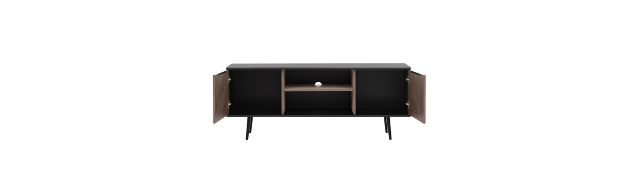 Set mobilier living Prenamora I (Negru grafit + captains deck) 