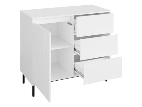 Set mobilier living Somkera I (Alb + auriu) 