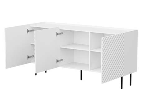 Set mobilier living Grotzi I (Alb + Negru) 